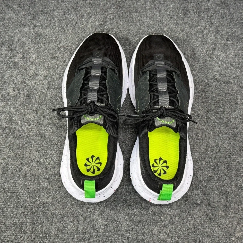 Nike Crater Impact Running Shoe Men 9 Black White Athletic Run Training Sneakers